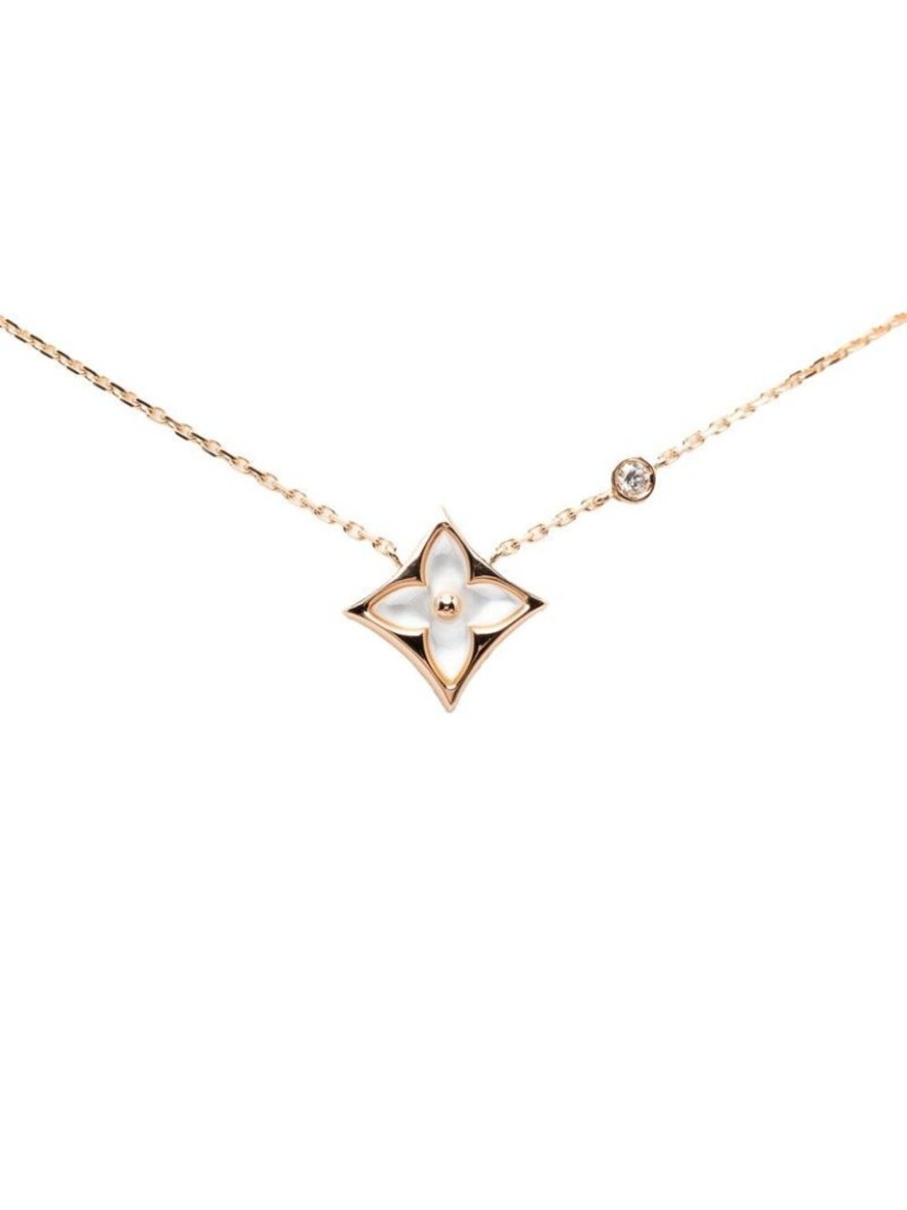 Louis Vuitton Pendentif Star Blossom BB Necklace Gold 18k Pink - Picture 1 of 5